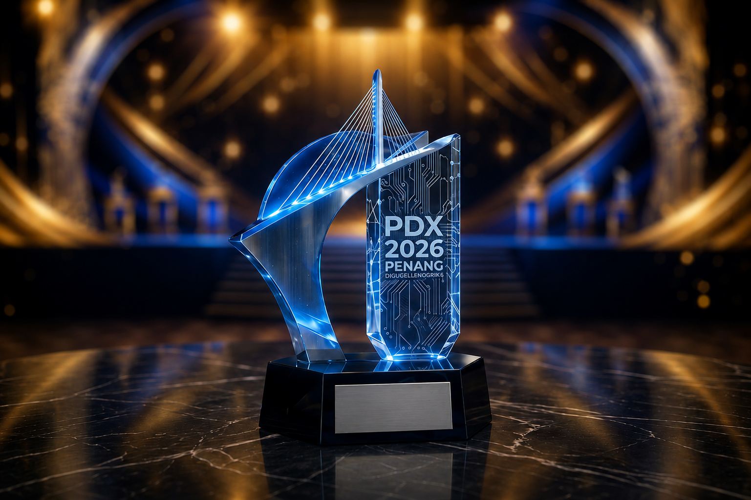 PDX2026 Digital Awards Trophy